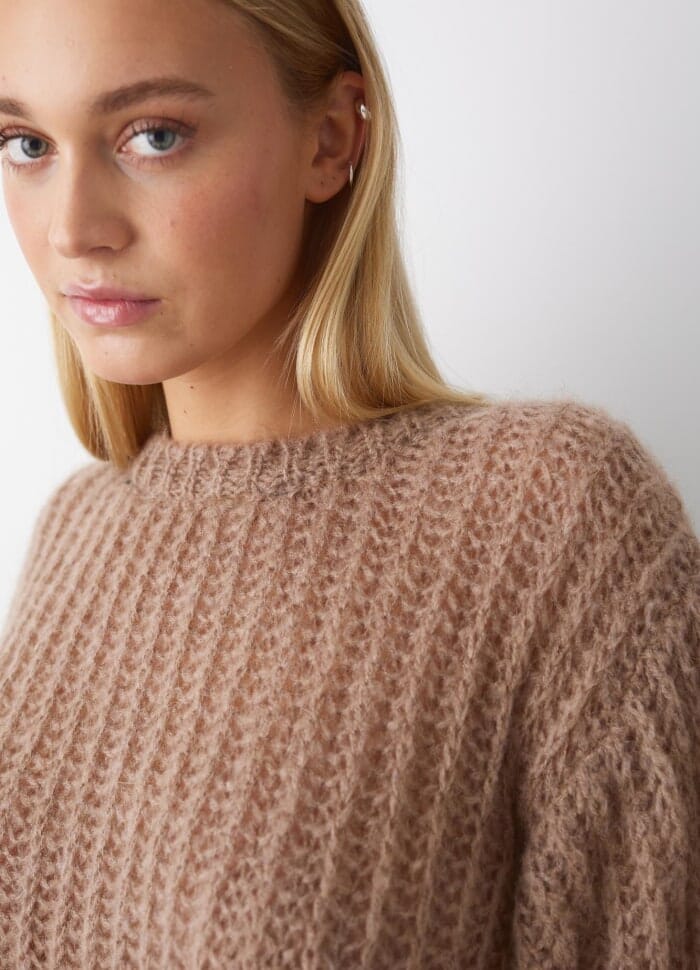 Noella - Mimi Knit - 407 Taupe Strikbluser 