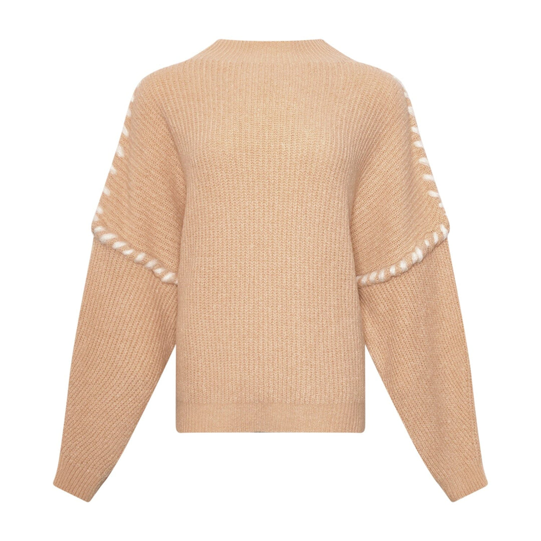 Noella - Olli Knit - Mud Strikbluser 