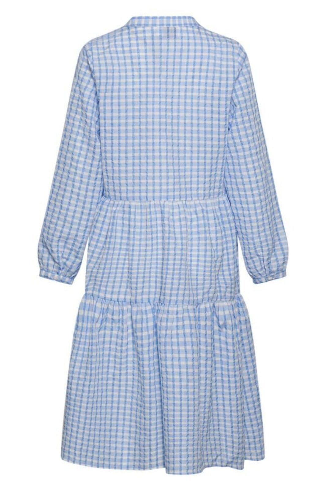 Noella - Rania Long Dress - Light Blue Check Kjoler 