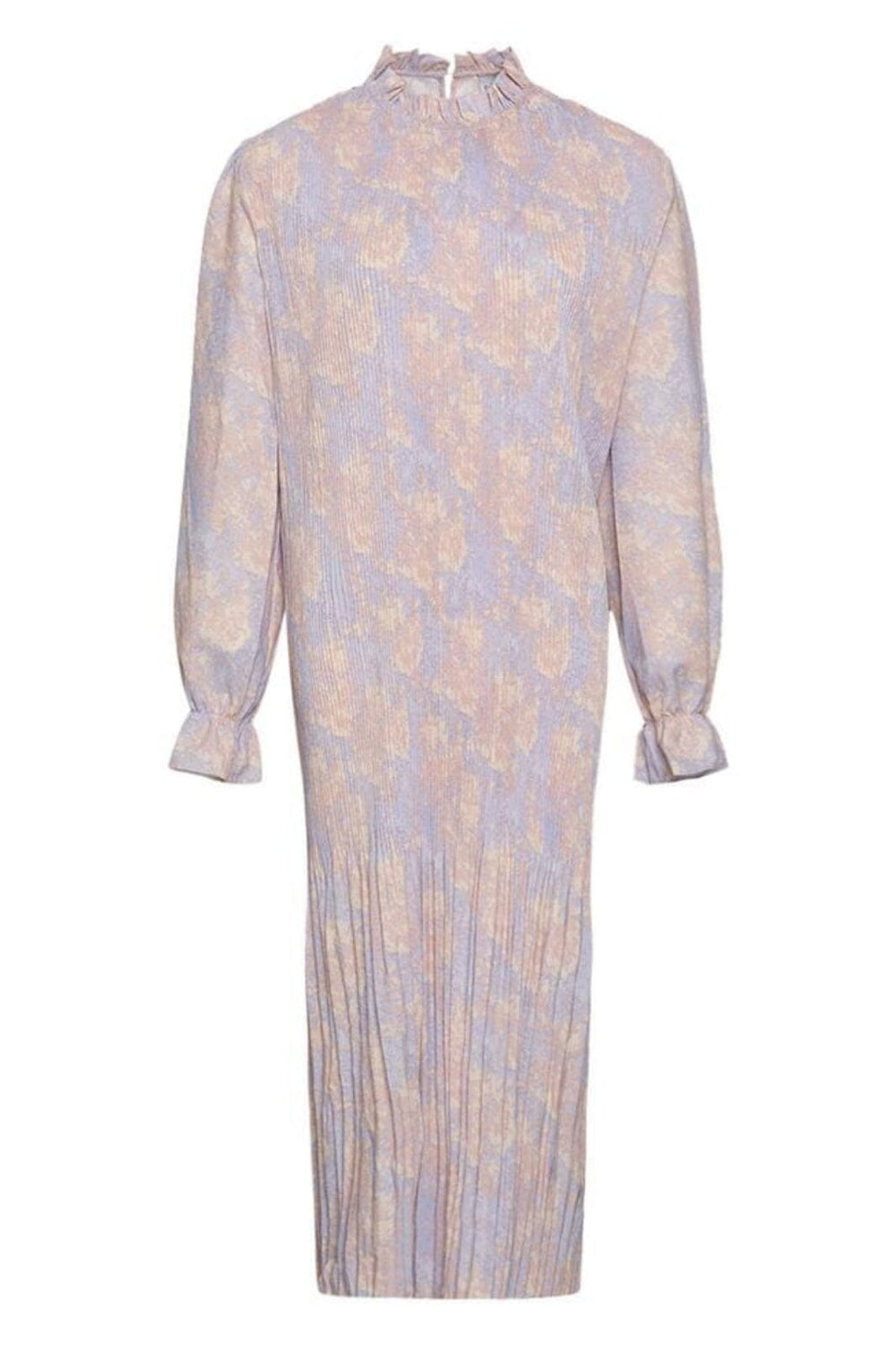 Noella - Rebecca Long Dress - Lavender/Apricot Print Kjoler 