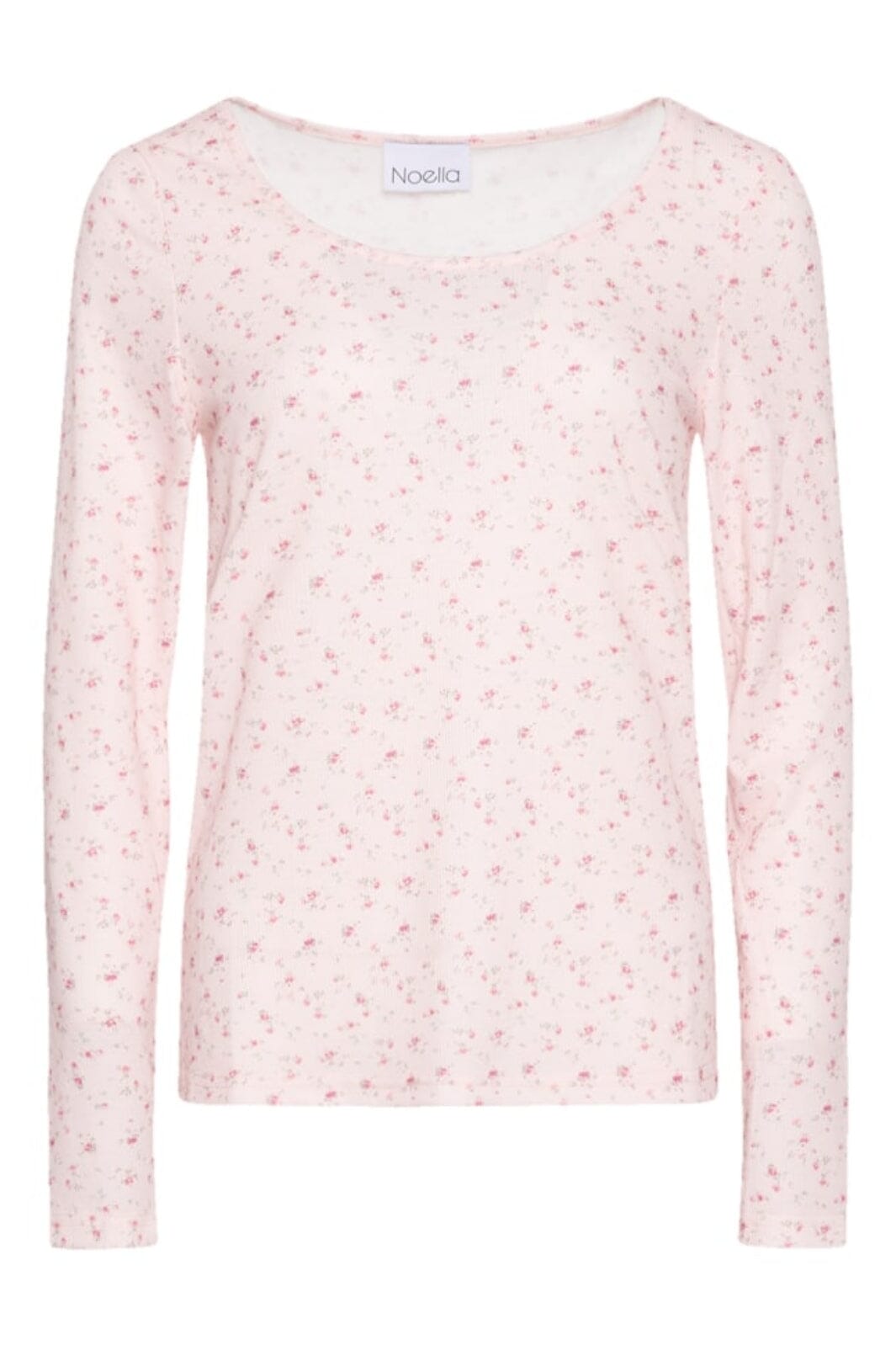 Noella - Riju O-Neck Tee - Rose Flower Bluser 