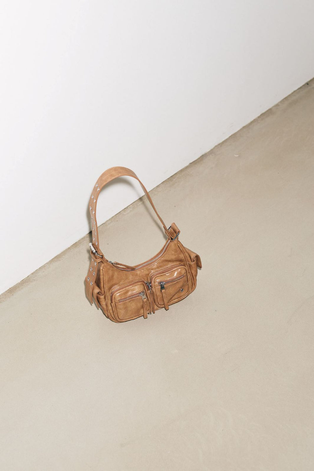 Noella - Tilda Bag Small 1080002 - 1293 - Brown Washed Leather Tasker 