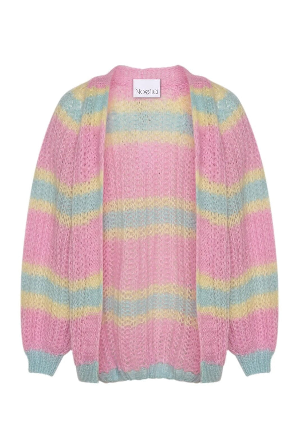 Noella - Vera Knit Cardigan - Pink/Light Blue/Yellow pastel Cardigans 