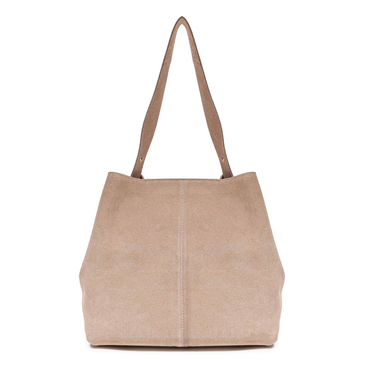 Núnoo - Chiara Suede W. Gold - Beige Tasker 