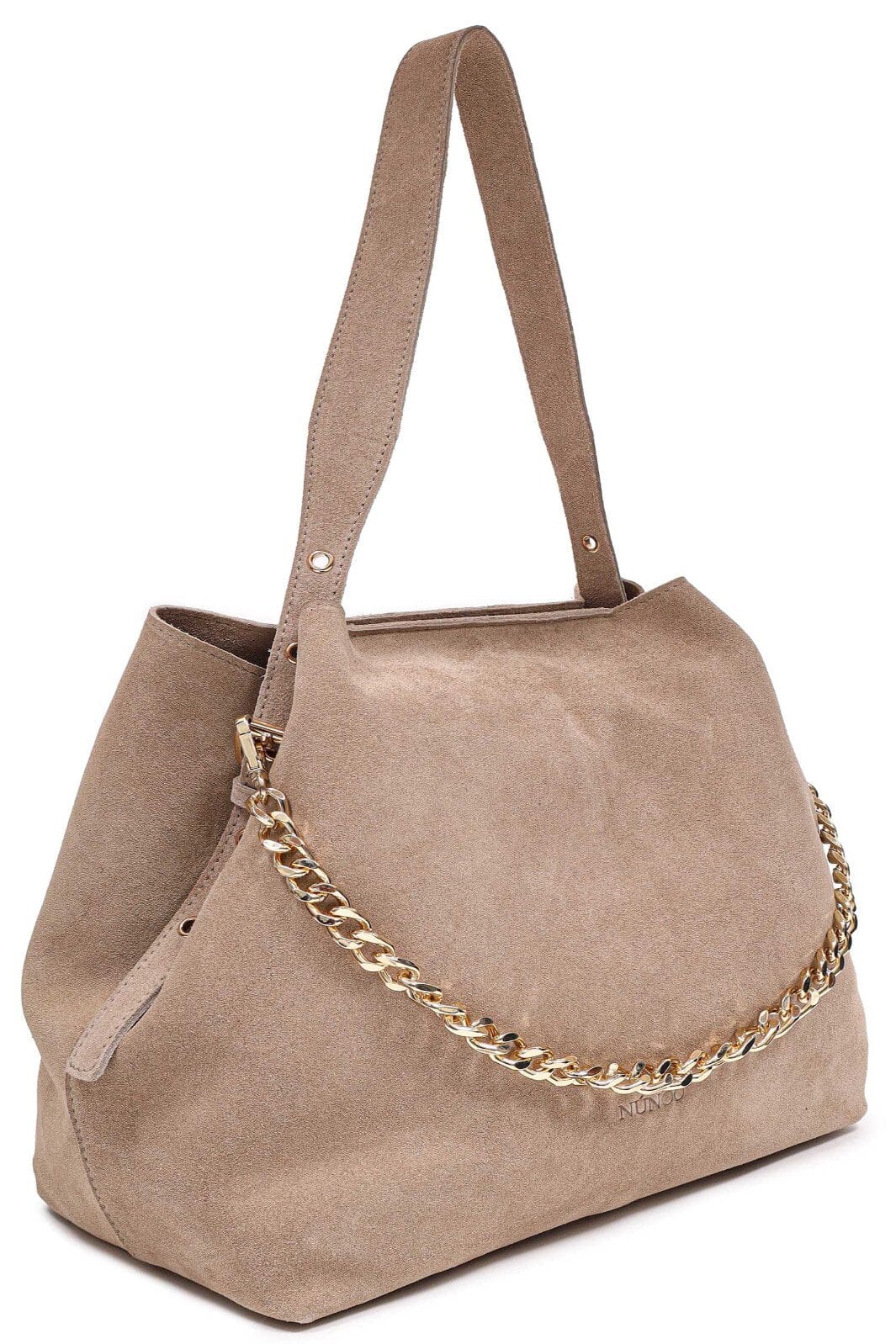 Núnoo - Chiara Suede W. Gold - Beige Tasker 