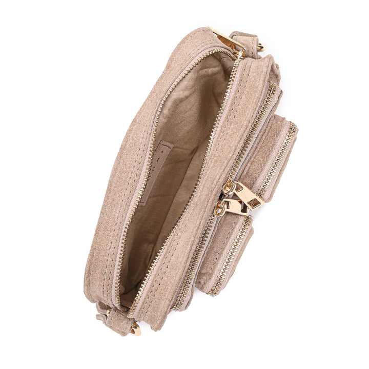 Núnoo - Helena Suede W. Gold - Beige Tasker 