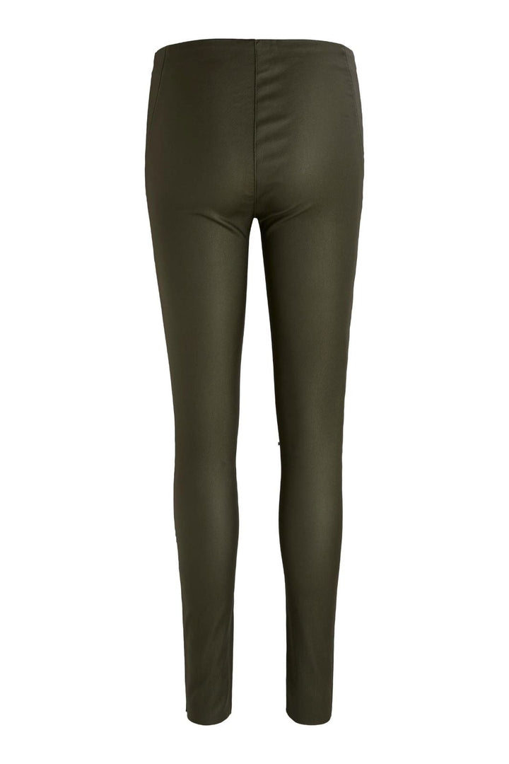 Object - Objbelle Mw Coated Leggings - Forest Night Leggings 