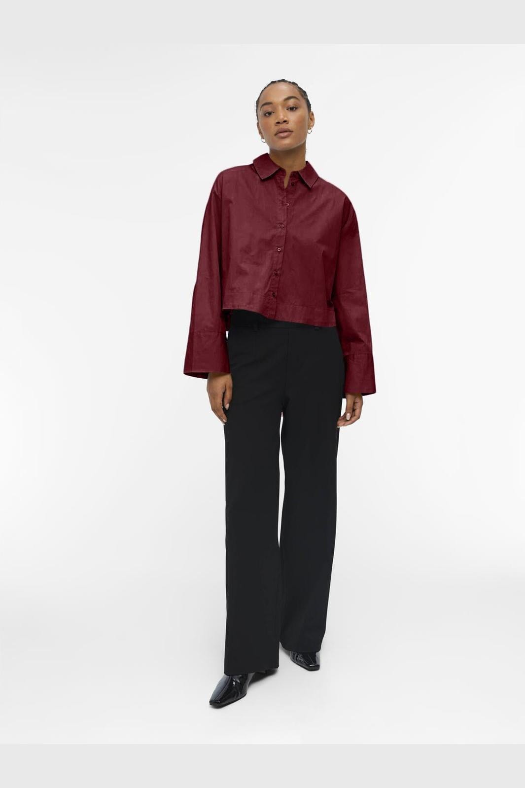 Object - Objkira L/S Shirt - 4826895 Cabernet