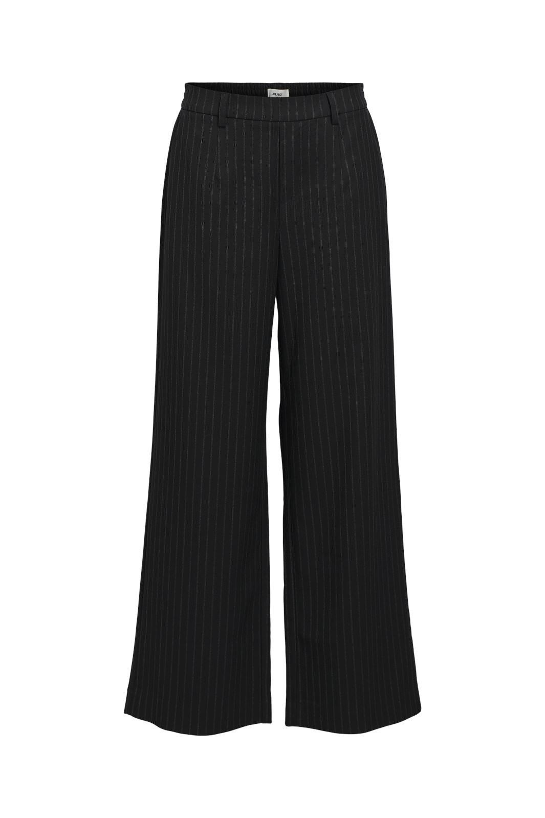 Object - Objlisa Wide Pant - 4535459 Black Grey