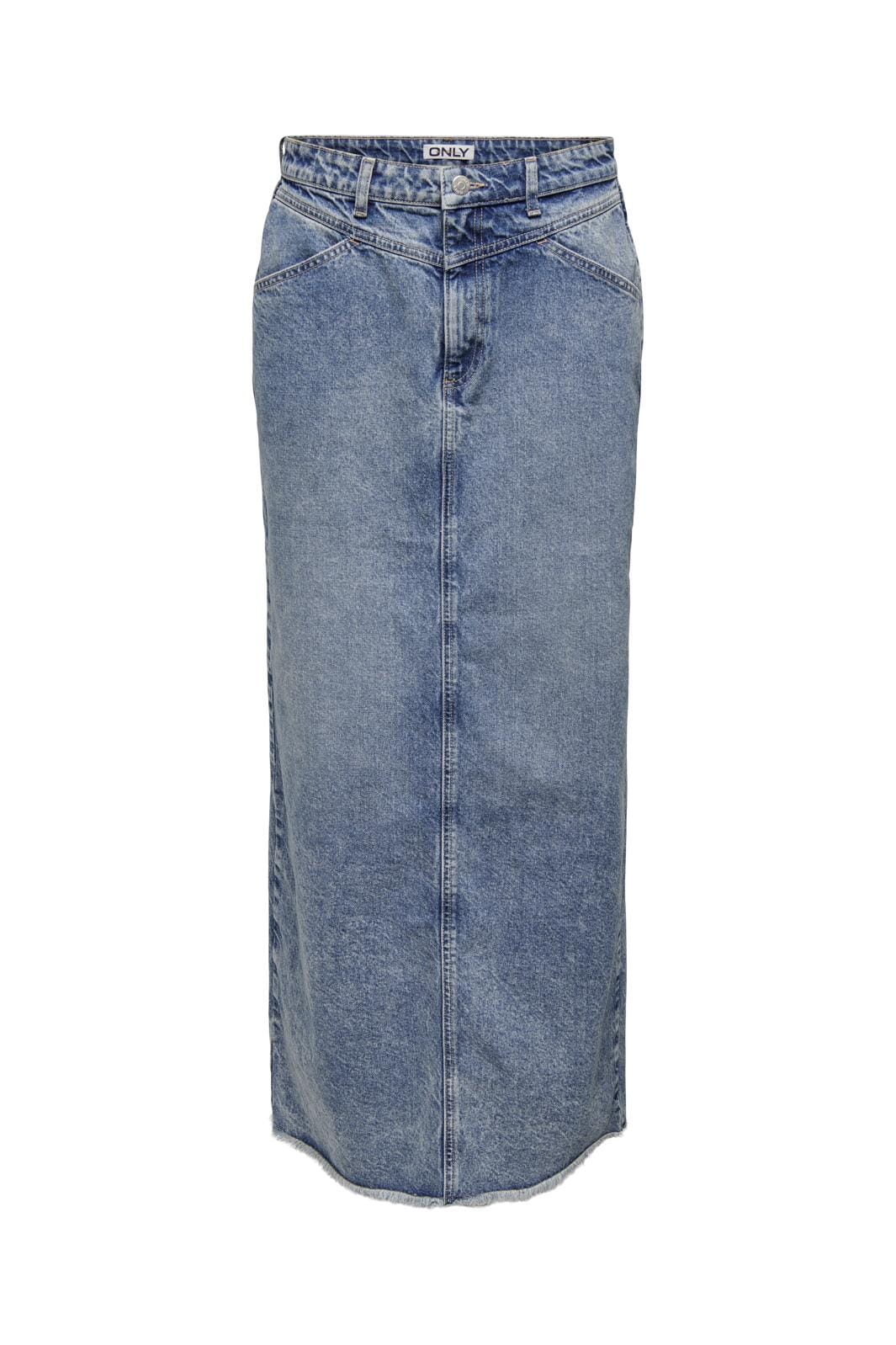 Only - Onlada Cut Long Skirt - 4380064 Medium Blue Denim