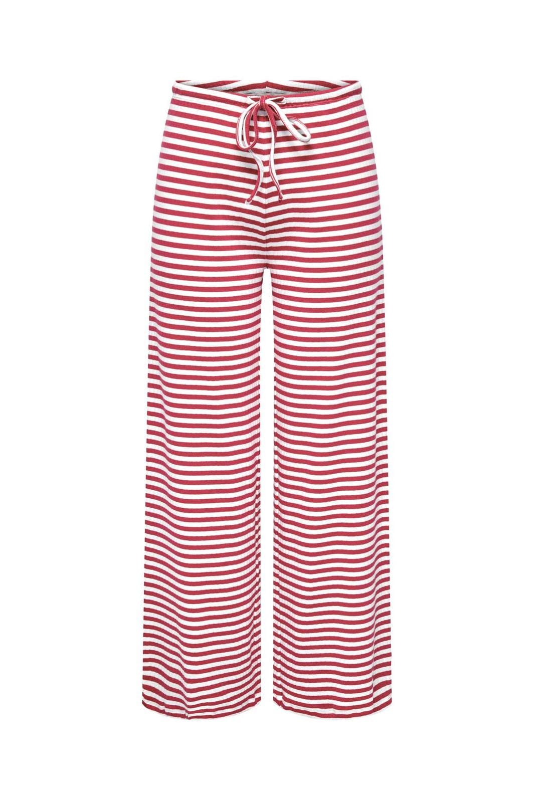 Only - Onlaida Striped Pant 15342087 - 4762012 - Salsa White