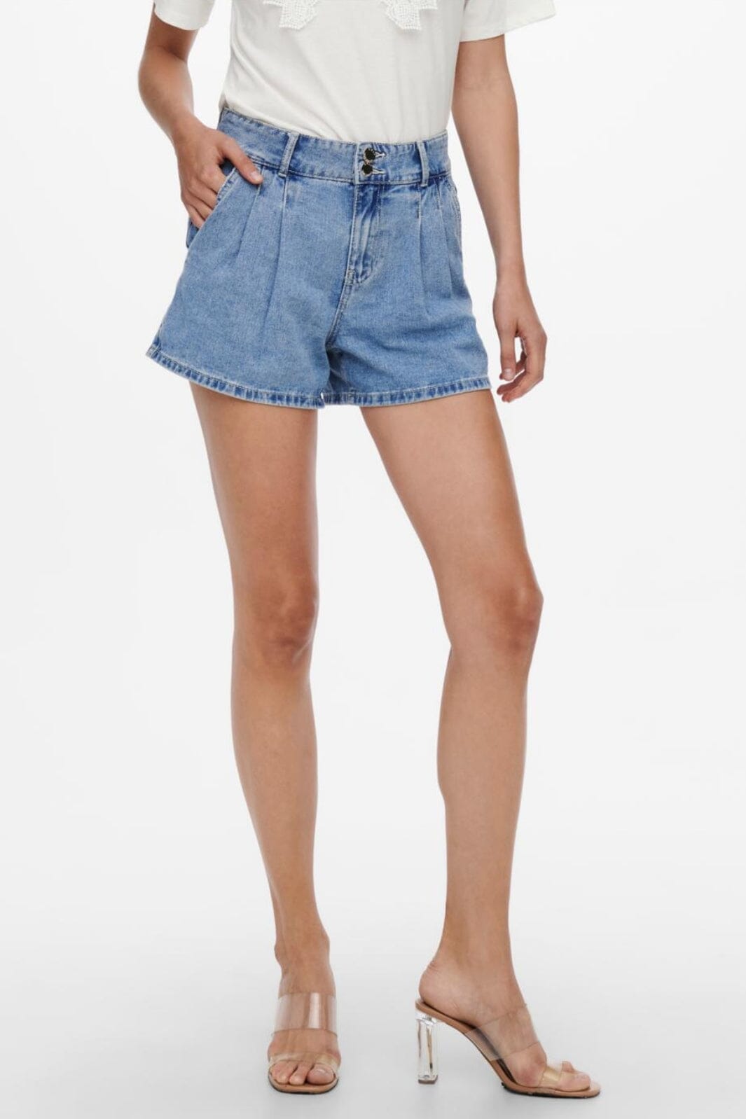 Only - Onldebbie Life Chino Shorts - 3707545 Medium Blue Denim Shorts 