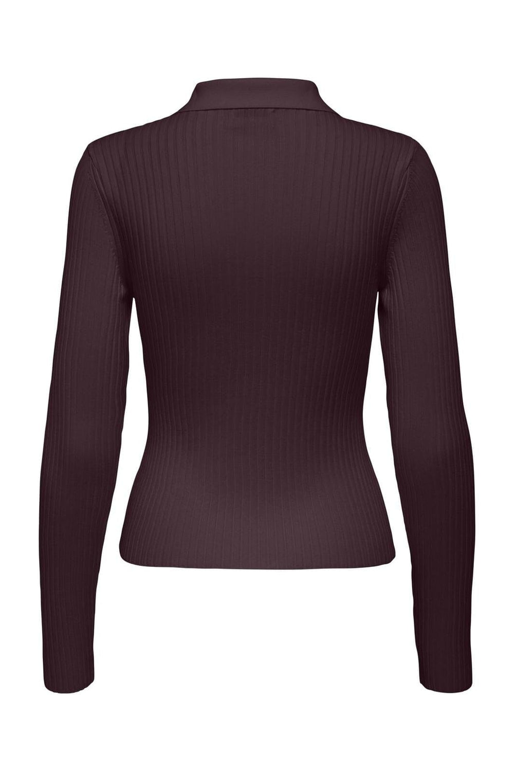 Only - Onlelisa L/S Rib Polo Knt - 4830988 Winetasting