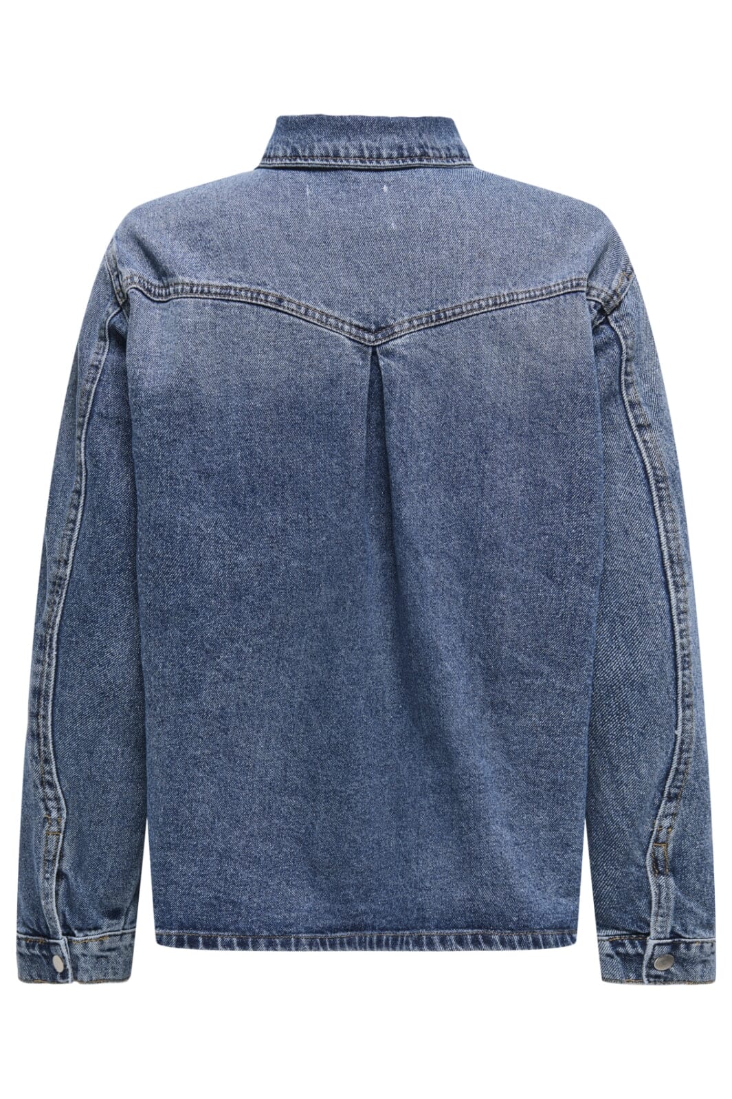 Only - Onlella L/S Pocket Shirt Tai519 - 4636338 Medium Blue Denim Skjorter 