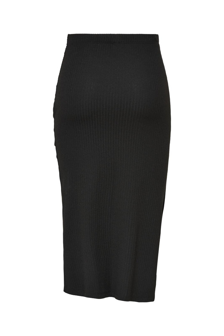 Only - Onlemma Ruching Slit Skirt - 3585300 Black