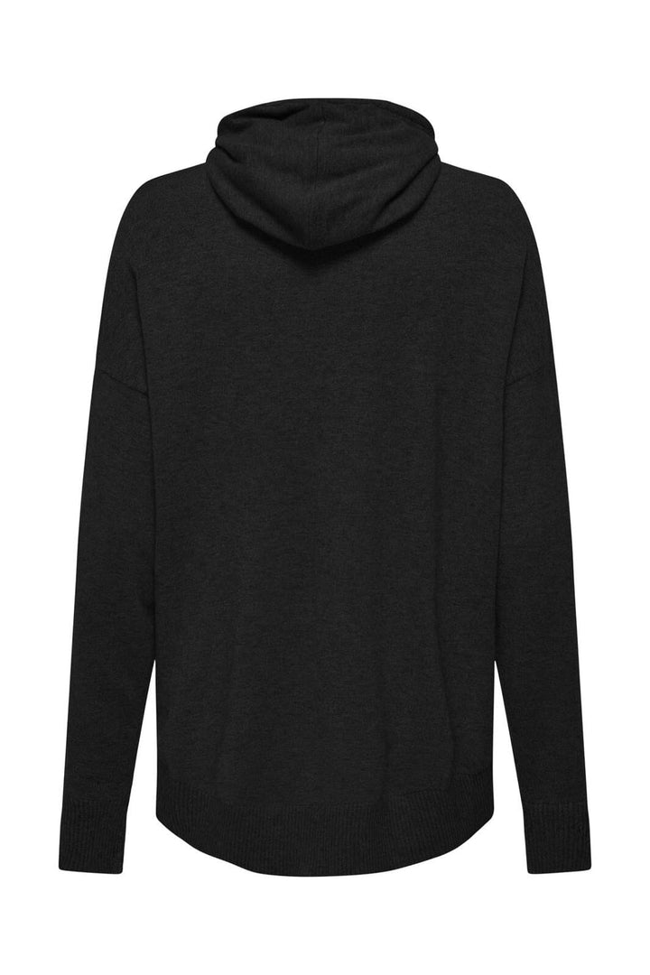 Only - Onlibi Ls Loose Long Hood Cc Knt - 4578894 Black