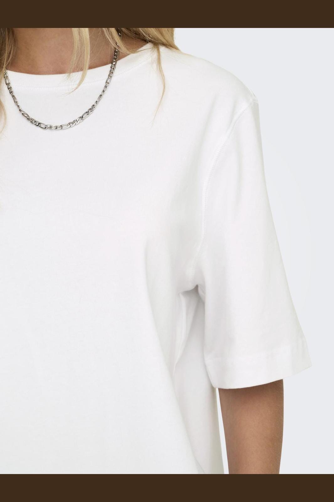 Only - Onllina S/S Boxy Tee - 3560386 White