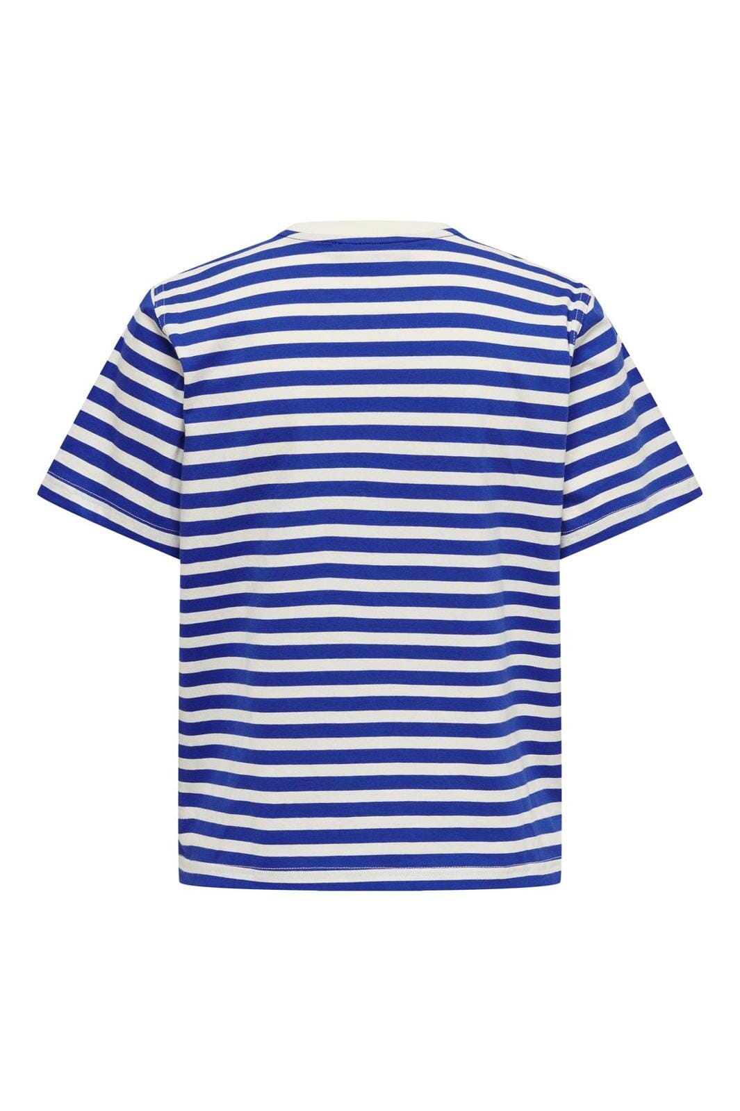 Only - Onllivina S/S Stripe Tee - 4450902 Surf The Web Cd Stripes