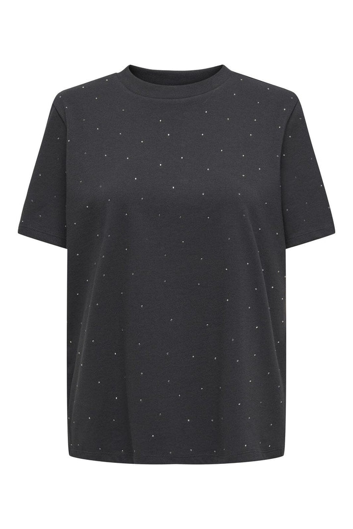 Only - Onlmonja S/S Studs Tee - 4673855 Phantom Studs