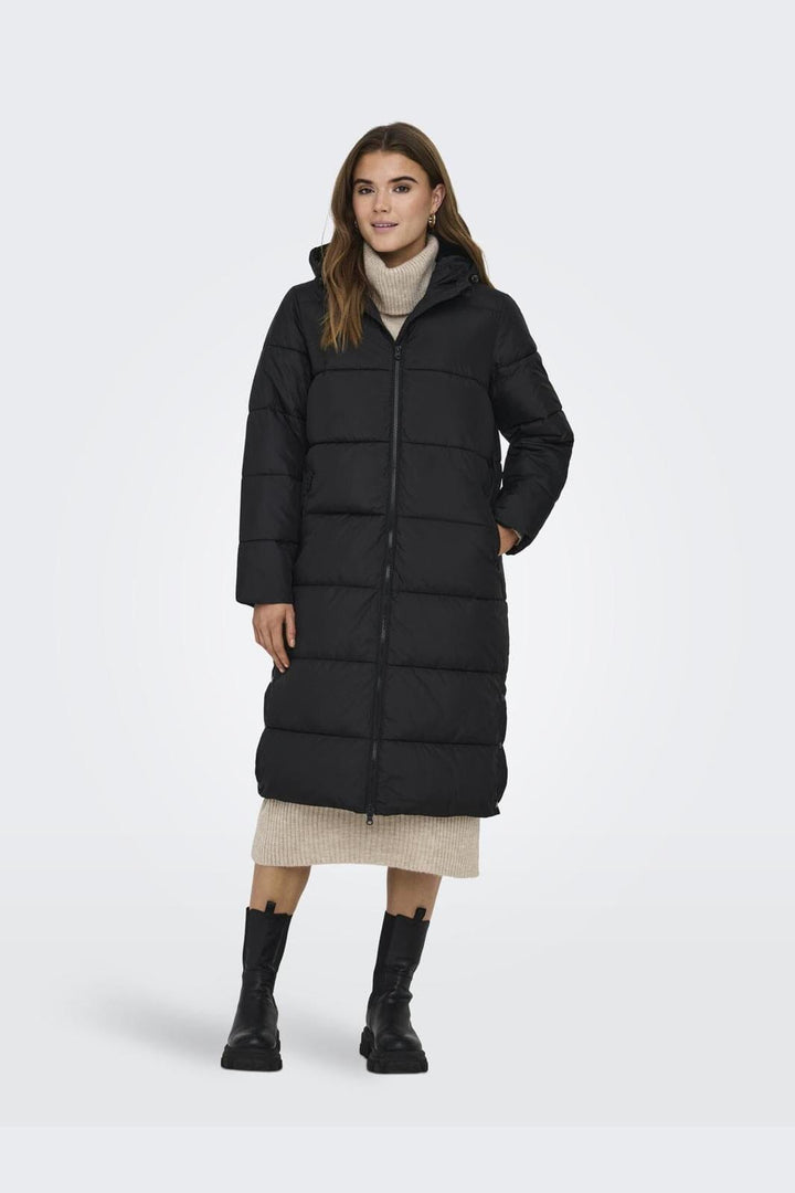 Only - Onlmontana Long Puffer Jacket - 3584051 Black