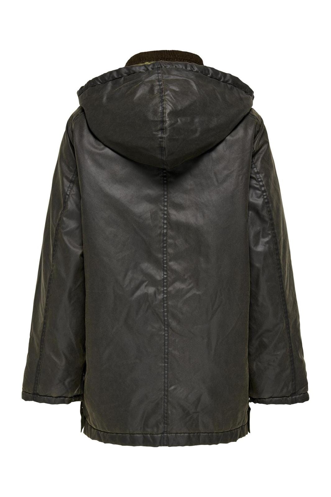 Only - Onlmountain Hood Washed Jacket Cc - 4498337 Peat Chocolate Brown