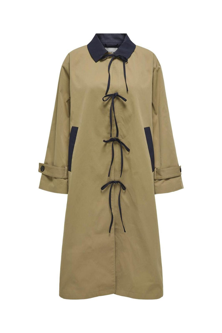 Only - Onlorchid Long Bow Coat - 4741490 Ermine Night Sky