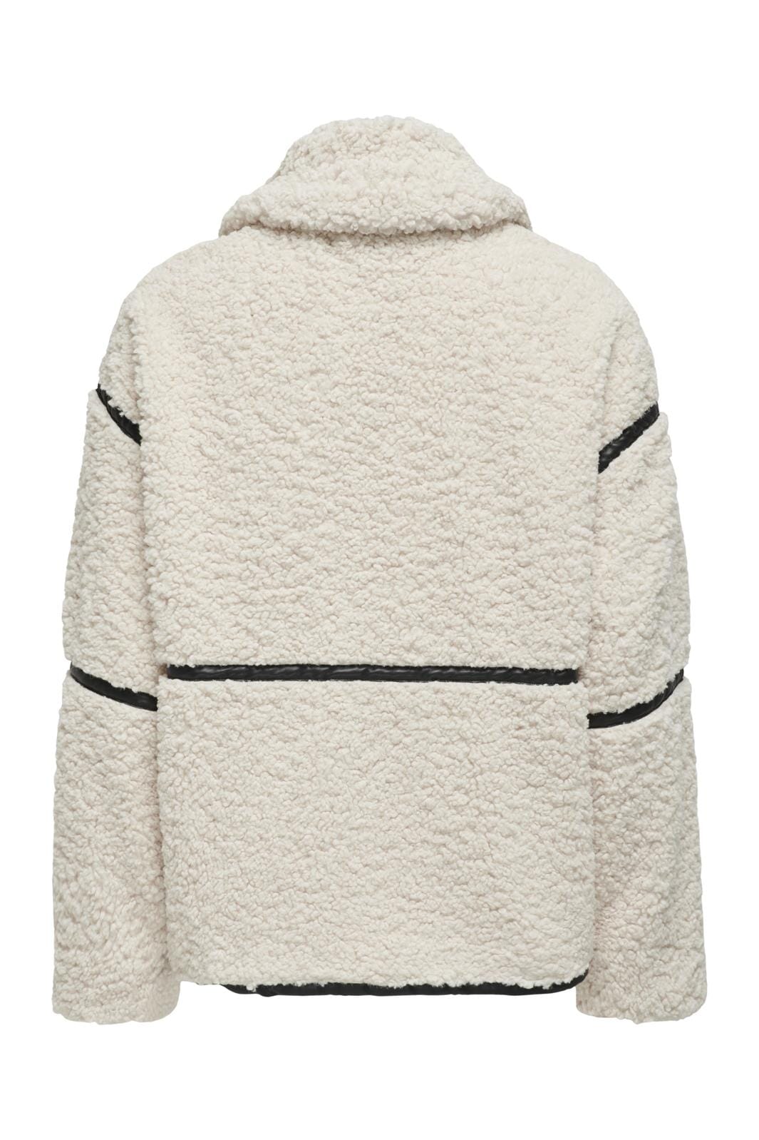 Only - Onlparis Teddy Jacket Life Cc - 4507493 White Sand Black