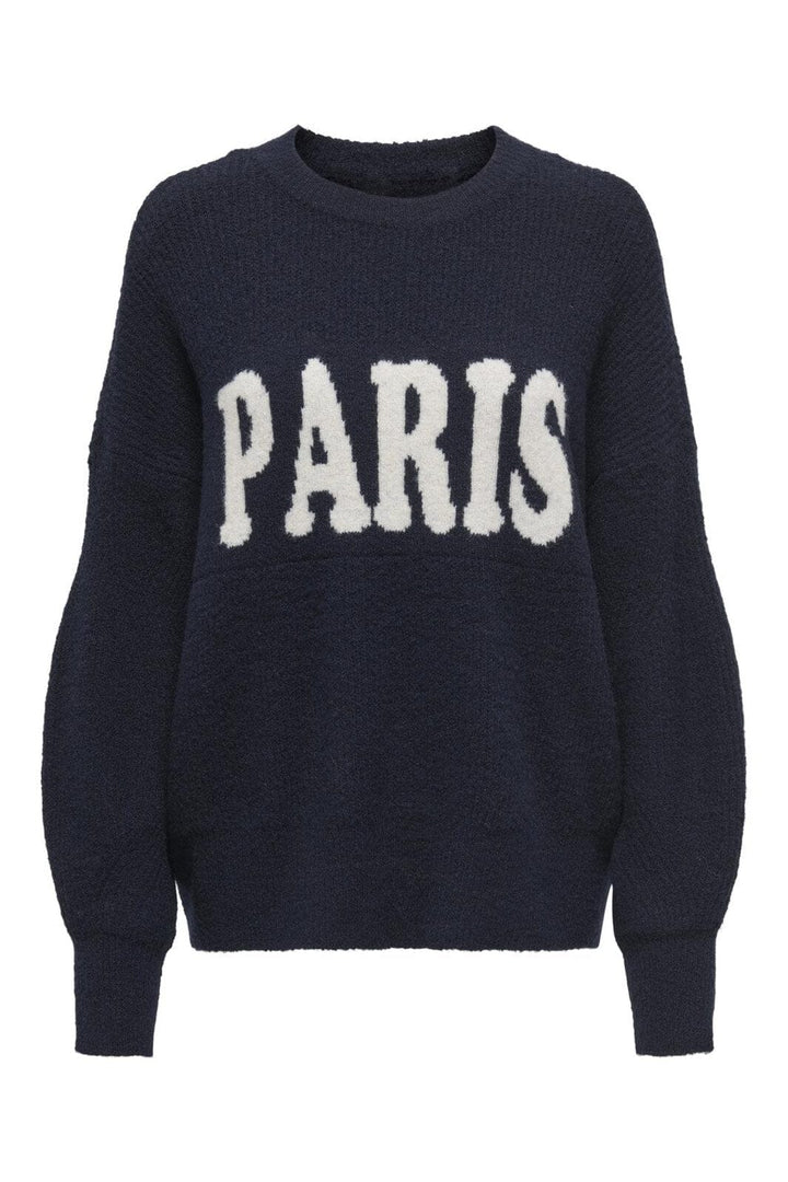 Only - Onlparri Ls Pullover Knt - 4845168 Dark Navy Paris