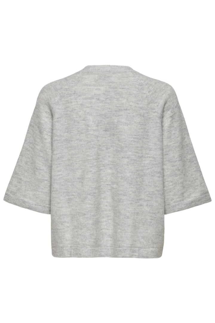 Only - Onlsimoni 3/4 Pullover Knt - 4600558 Light Grey Melange