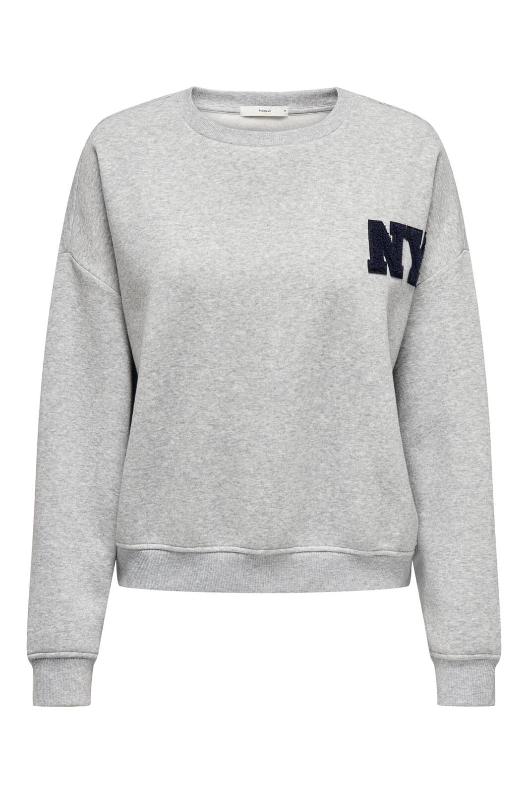 Only - Onlsweat Life L/S Crew O.Size State - 4526774 Light Grey Melange Ny Terry