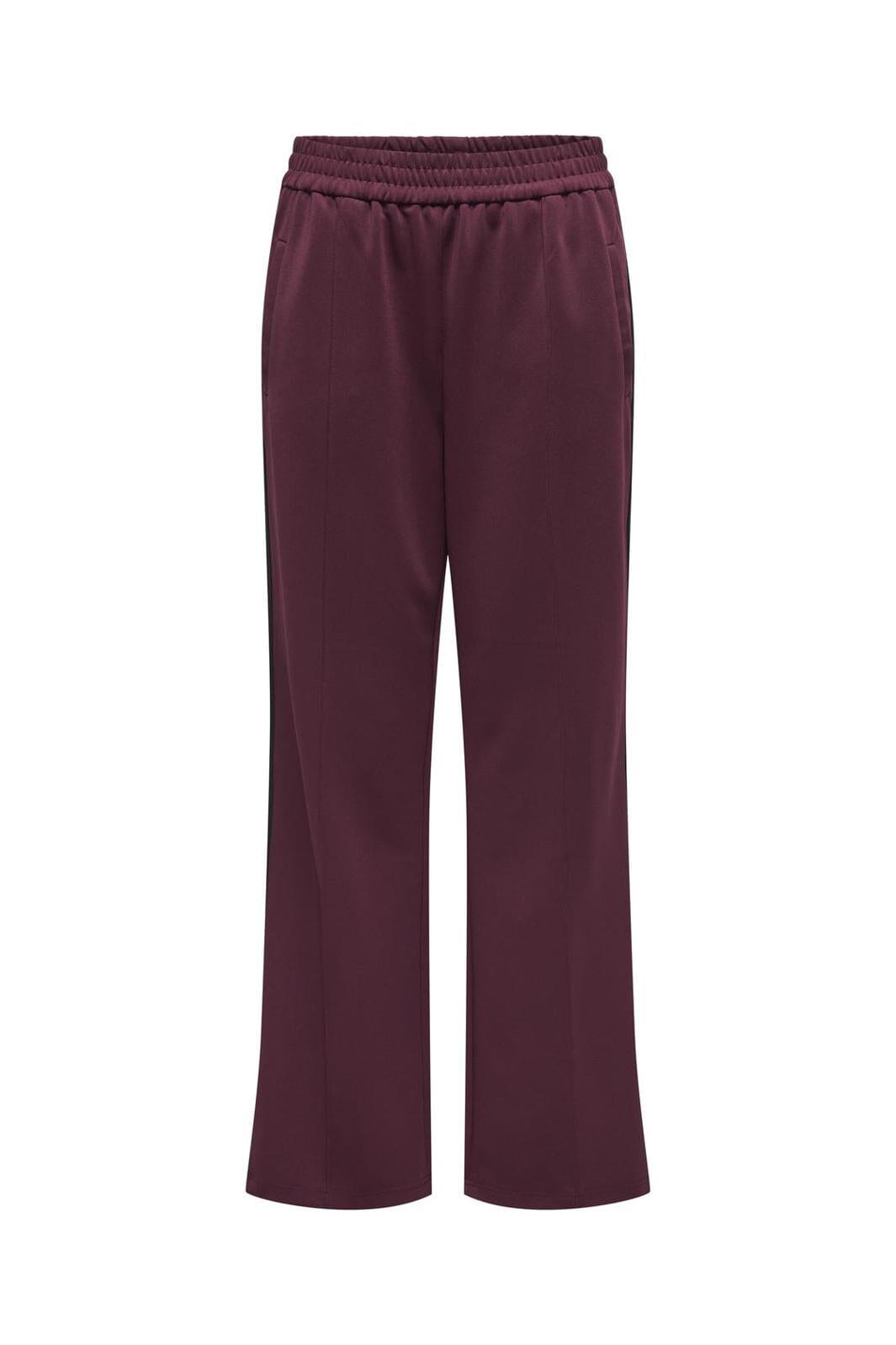 Only - Onlwarm Up X Track Pant - 4748812 Burgundy W. Soft Chambray Tape