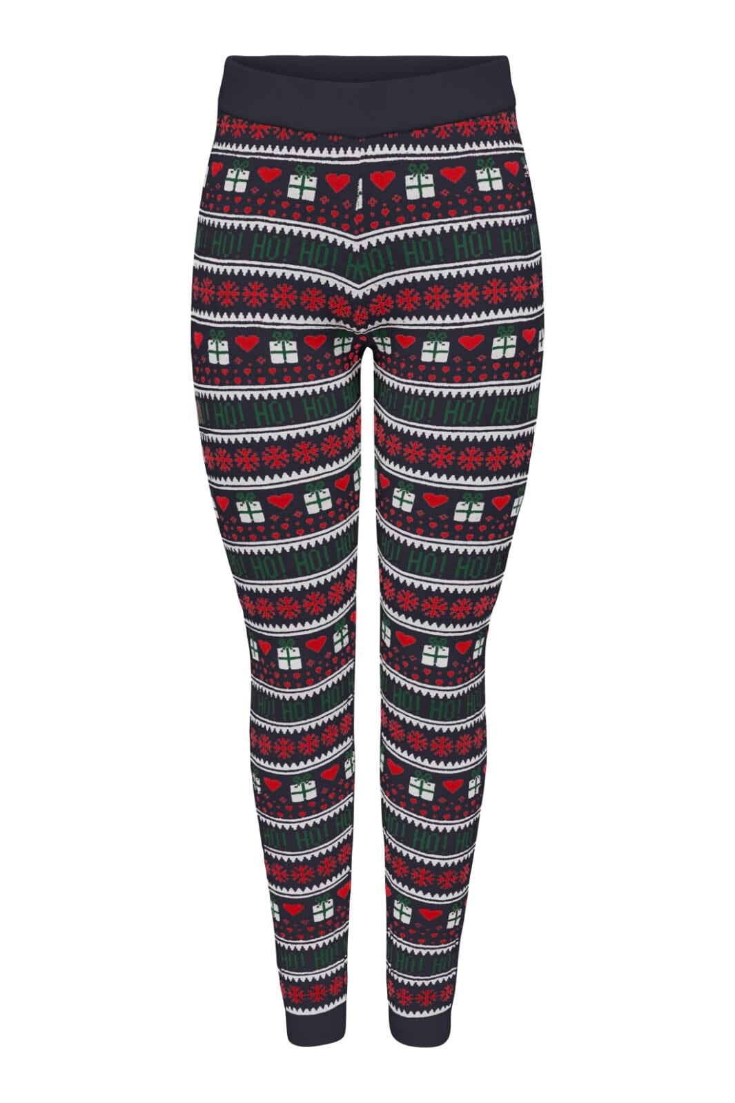 Only - Onlxmas Present Pant Knt - 4631394 Night Sky Cloud D/High Risk Red/Green Jacket Bukser 