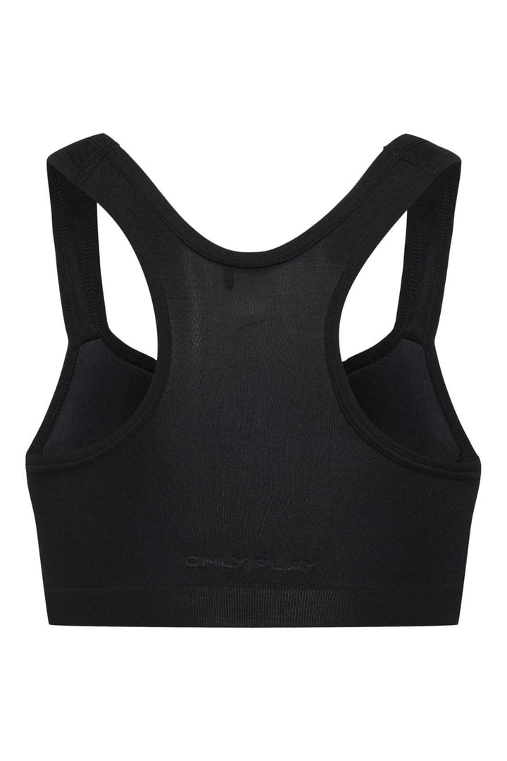 Only Play - Onpmartine-2 Seam Bra - 2462166 Black Solid