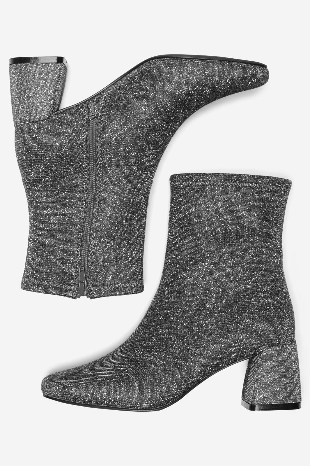 Only Shoes - Onlbrielle-2 Glitter Sock Boot 15329844 - 4564225 - Dark Grey