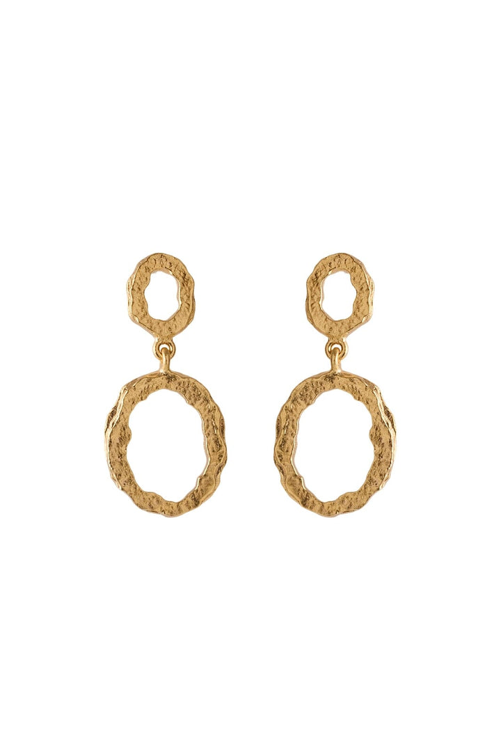 Pernille Corydon Jewellery - Shadow Storm Earrings - Goldplated Øreringe 