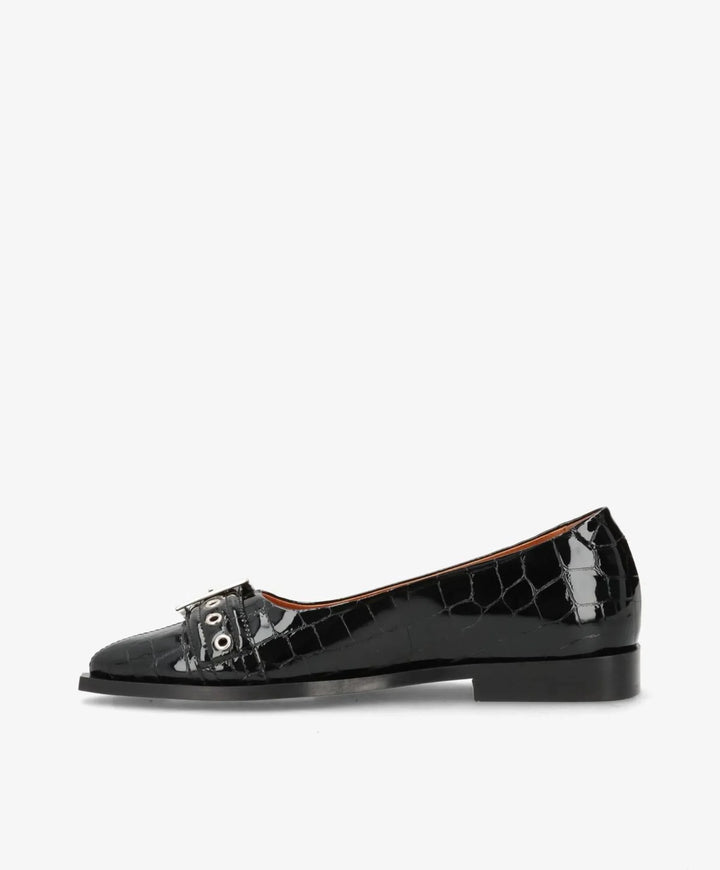 Phenumb Copenhagen - Must - Black Croco Ballerinaer 