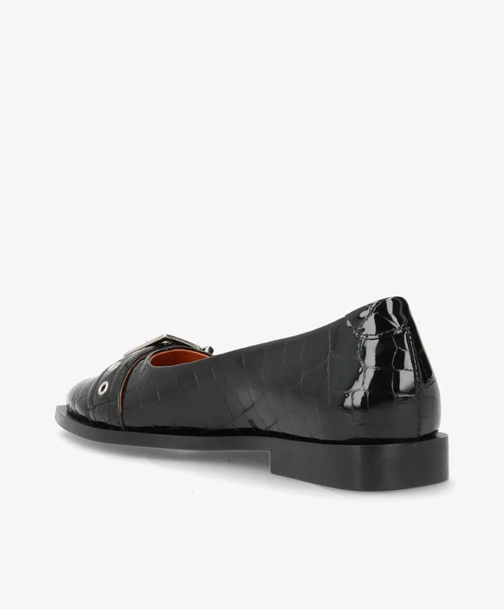 Phenumb Copenhagen - Must - Black Croco Ballerinaer 