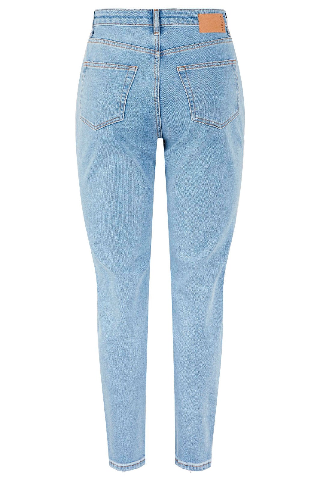 Pieces - Leah Mom HW Ank - Light Blue Denim Jeans 