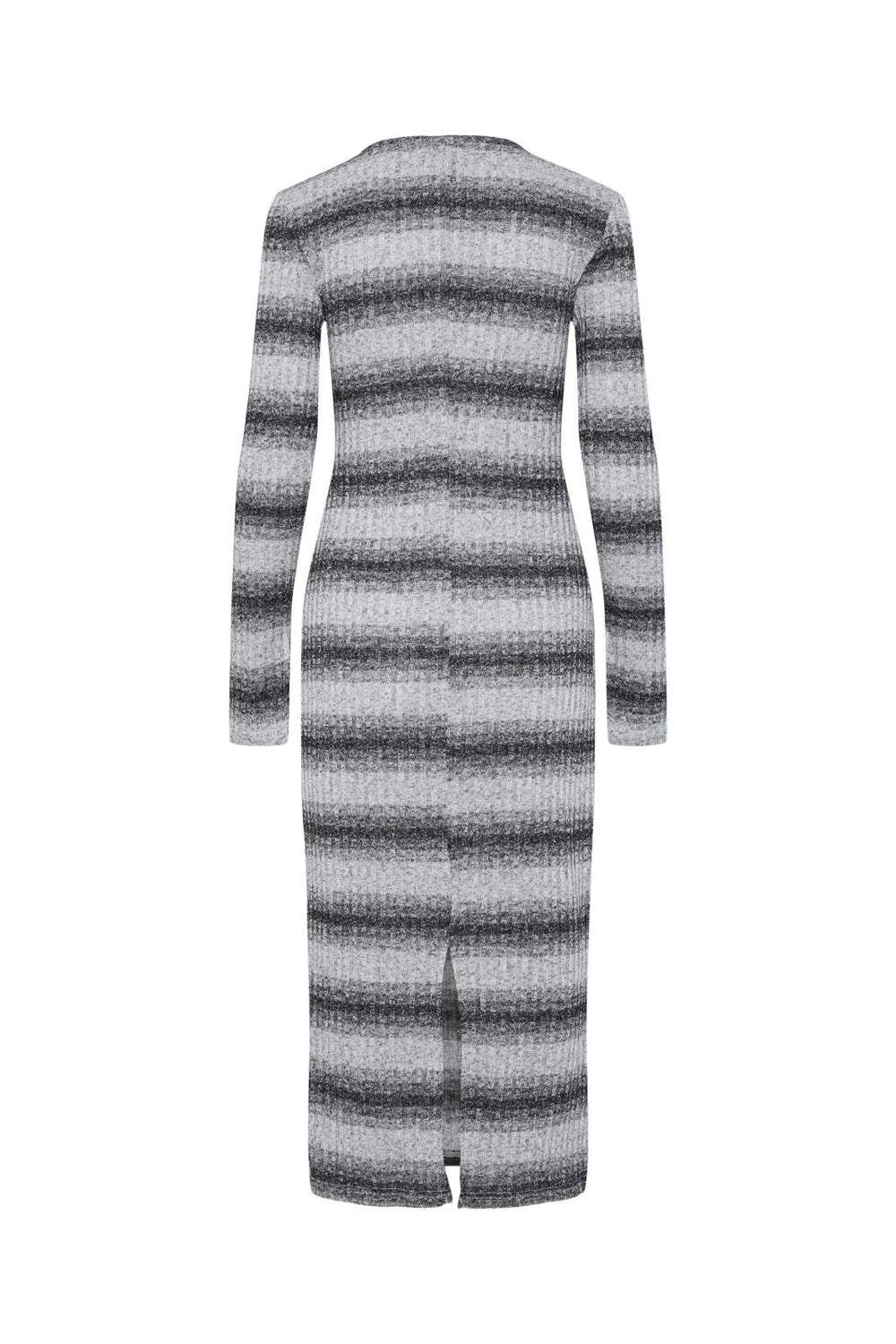 Pieces - Pcava Ls Ankle Dress - 4679790 Black Grey Stripes