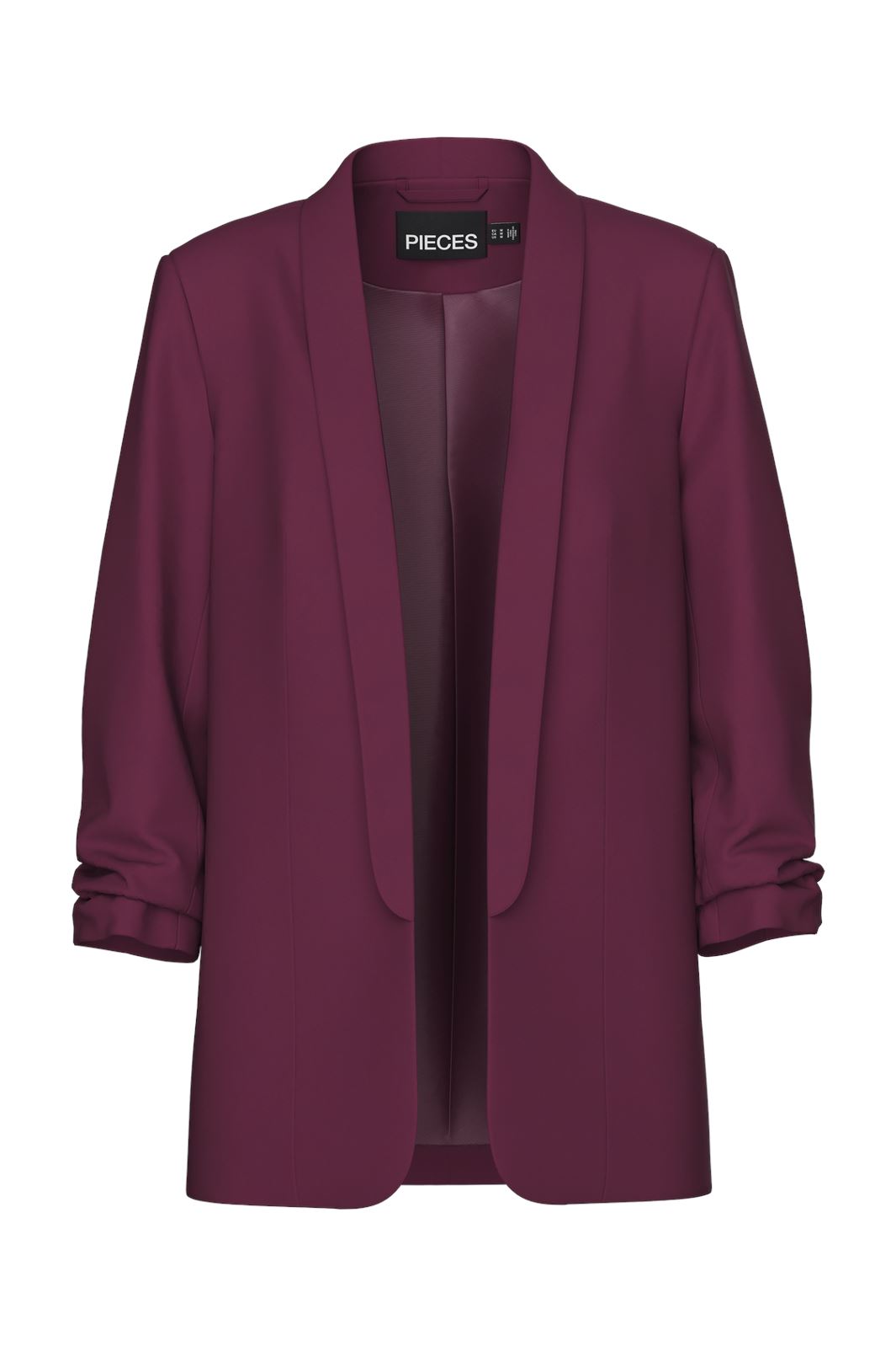 Pieces - Pcbosella 3/4 Blazer - 3929286 Grape Wine