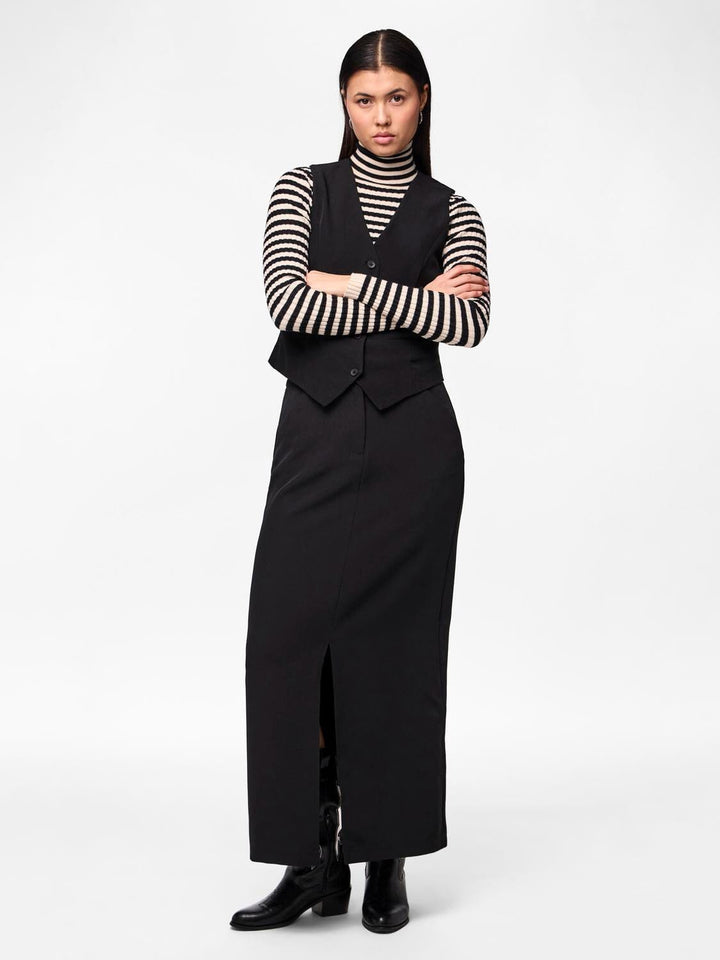 Pieces - Pcbozzy Ankle Skirt - 4563742 Black Nederdele 