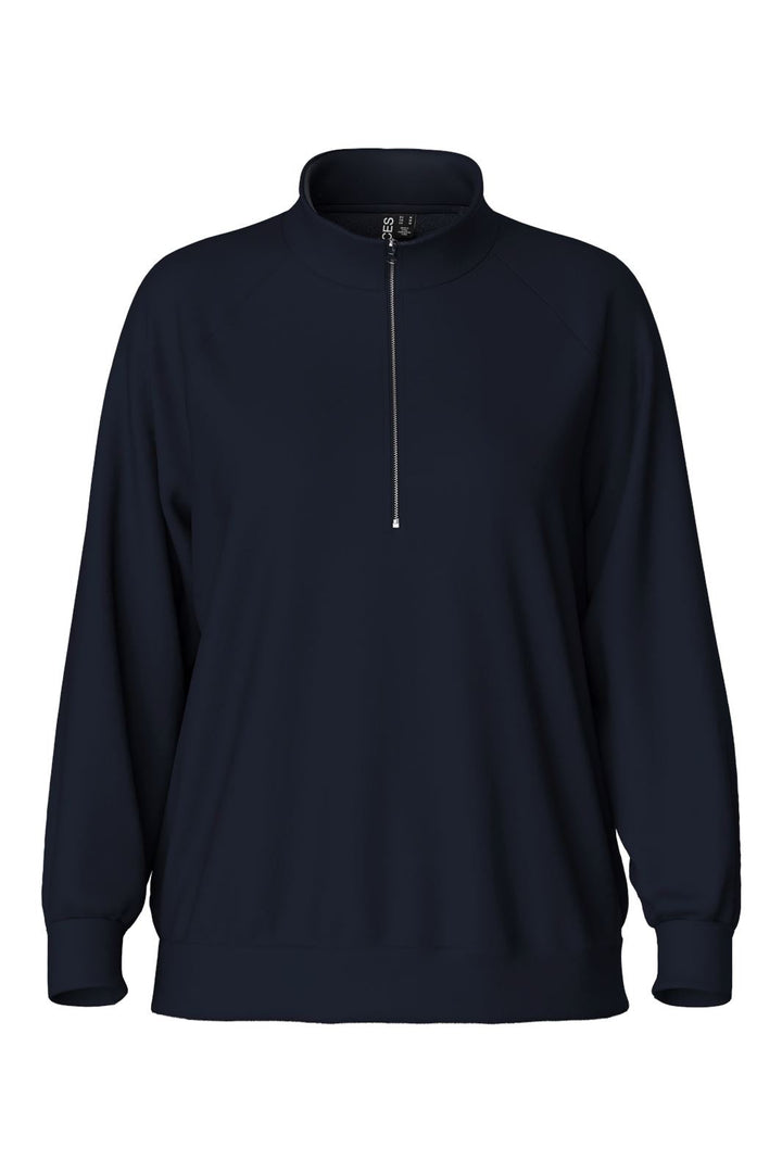 Pieces - Pcchilli Ls Half Zip Sweat - 4701533