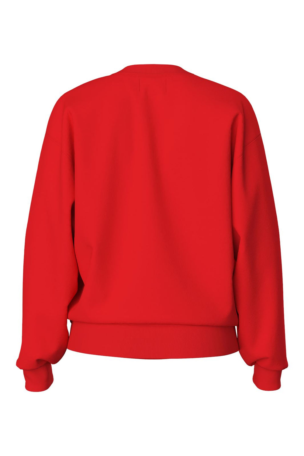 Pieces - Pcchilli Ls Oversized Sweat - 4703060 Poppy Red