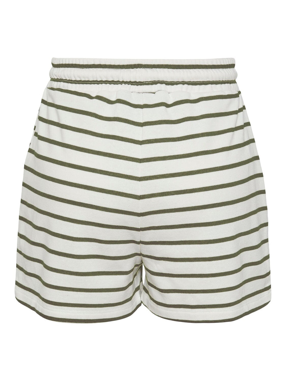 Pieces, Pcchilli Summer Hw Shorts Stripe, Cloud Dancer Deep lichen green