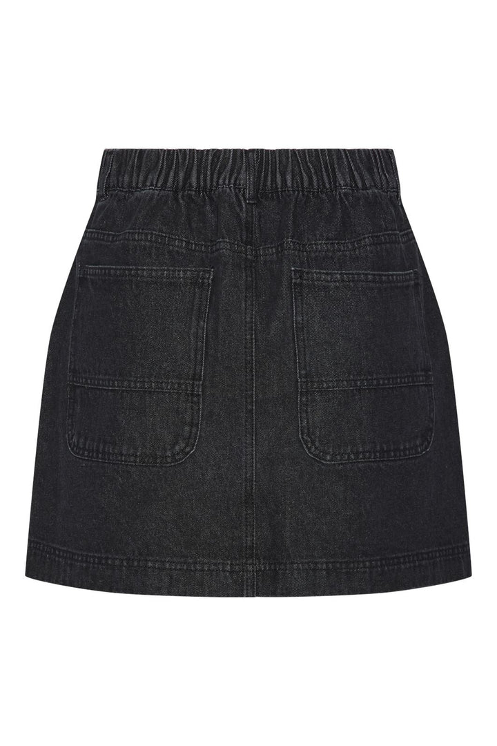 Pieces - Pcchrissy Short Denim Skirt Pwp Mm - 4717075 Black Denim