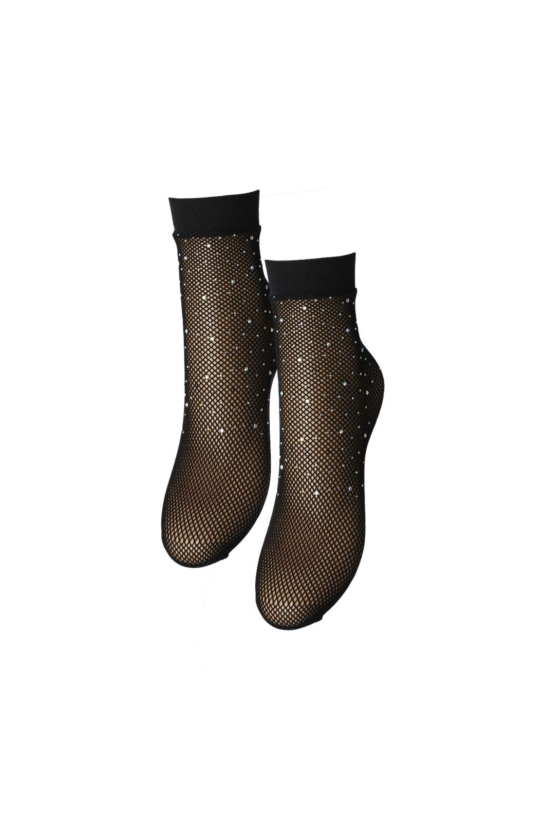 Pieces - Pcclaire Fishnet Glitter Socks 2-Pack - 4399031 Black Stones 2-Pack