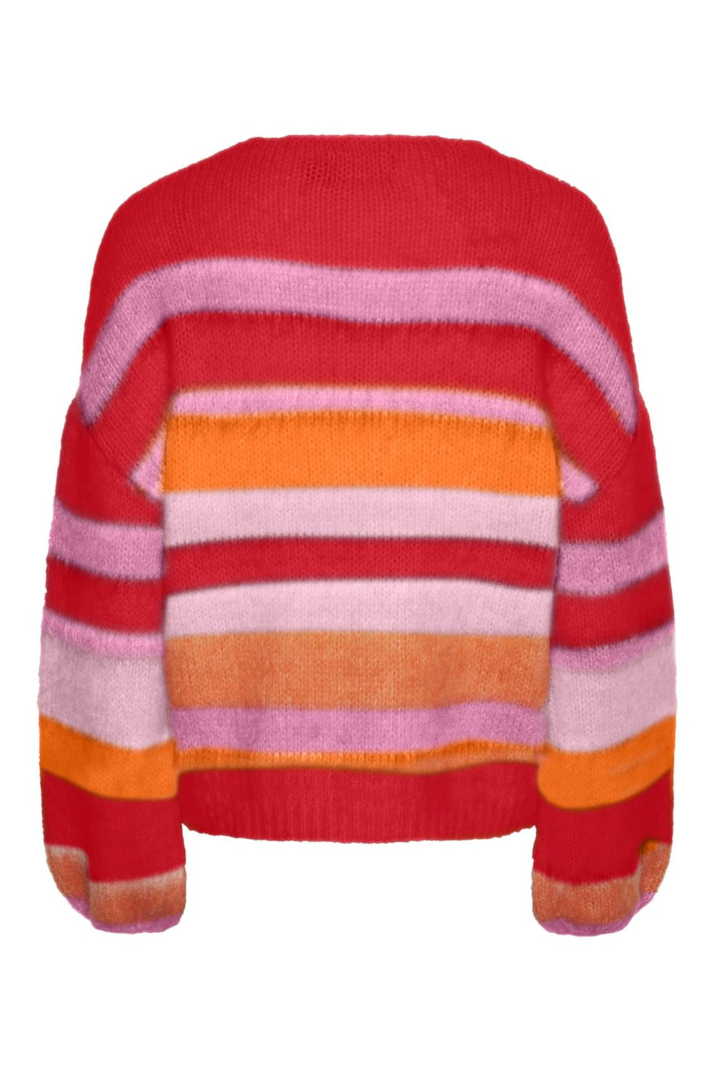 Pieces - Pcdica Ls Knit - 4705133 High Risk Red Multi Pink