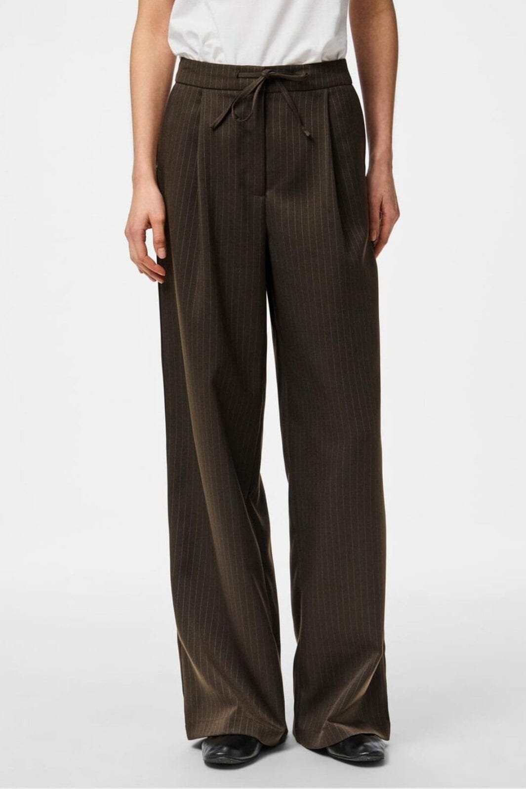 Pieces - Pcfalka Pinstriped Tie Pants Fsy - 4860269 Delicioso Pinstripe