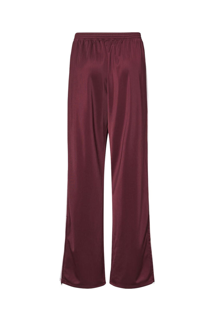 Pieces - Pcfelicia Wide Pant Fsy - 4747762 Tawny Port Pinkaboo/White Stripe