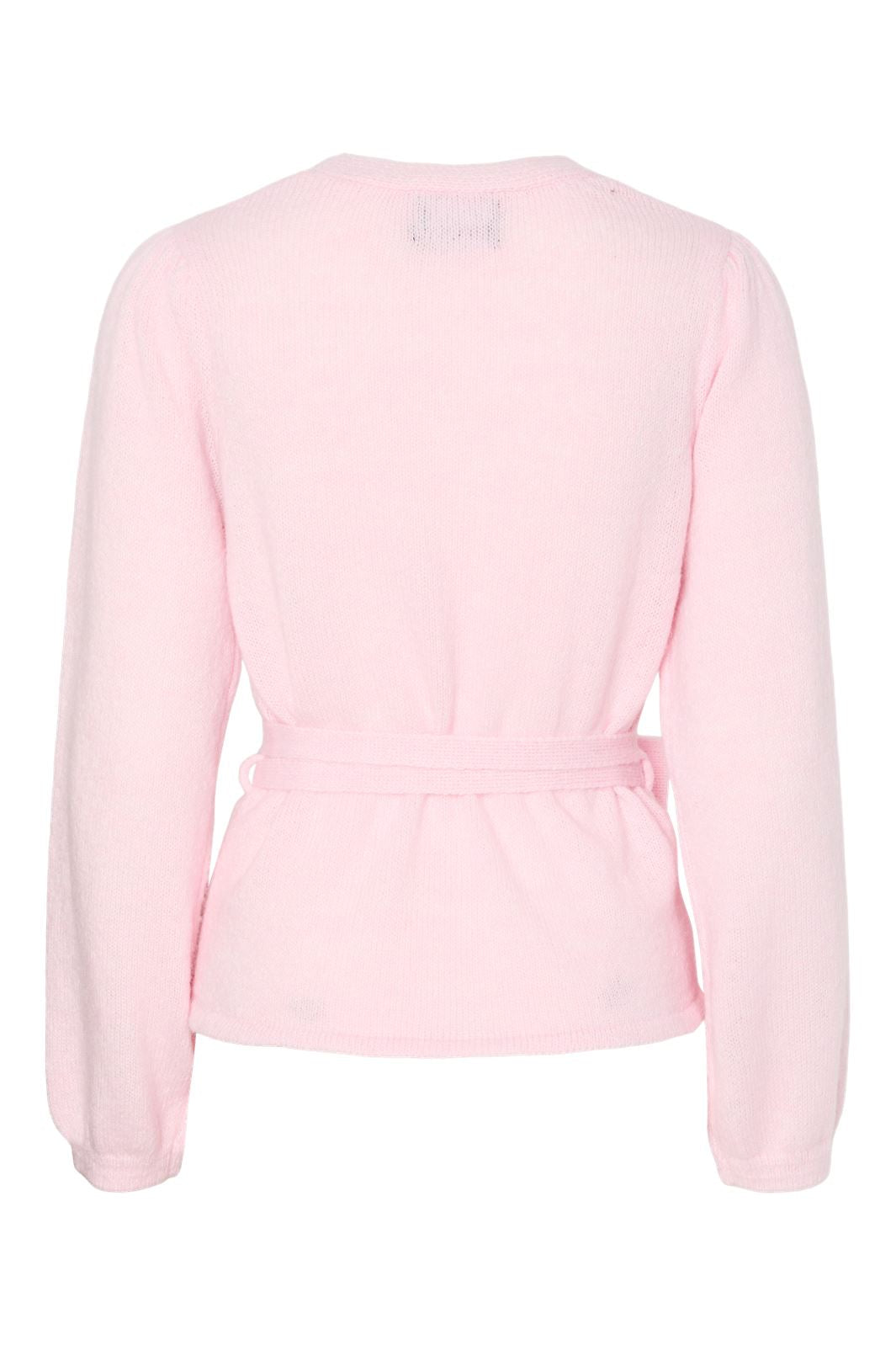 Pieces - Pcfleur Ls V-Neck Knit Cardigan Fsy - 4860355 Pink Tulle Melange